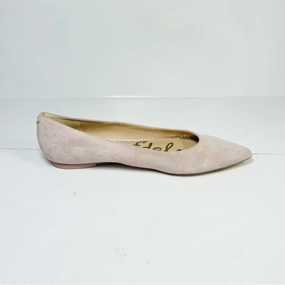 Sam Edelman Rae Women’s Ballet Flats Size 8M Pointed Toe Pink Suede. - Picture 2 of 12